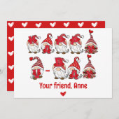 ハッピーVデー ノームレタリング クラスルーム シーズンカード (正面/裏面)