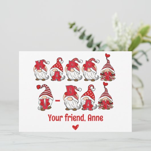 ハッピーVデー ノームレタリング クラスルーム シーズンカード (スタンド正面)