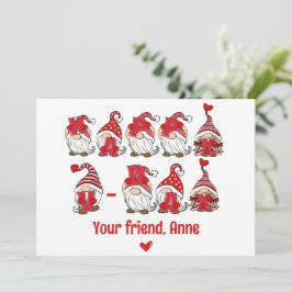 ハッピーVデー ノームレタリング クラスルーム シーズンカード