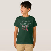 ハッピーvsホーリー 第一ペテロ 1:14-16 tシャツ (正面フル)