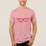 ハッピーWIFIハッピーライフ トライブレンドＴシャツ<br><div class="desc">ああ、本当 – ハッピー妻、ハッピーライフもし、ママは幸せじゃない、誰も幸せじゃない！これによりおもしろい、パーティーグルーミングのすべてのメンバーのための結婚披露宴TシャツTシャツTシャツBestMan TシャツGroomsMan TシャツUsher TシャツRingBearer Tシャツが作成される</div>
