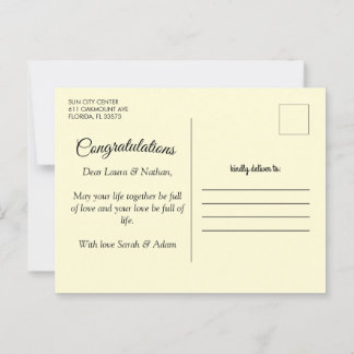 ハッピ結婚ーポストカード ポストカード