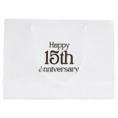 ハッピ－ 15周年 大型 ギフトバッグ (裏面)