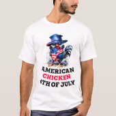 ハッファンキートのチキンスタイリッシュ Tシャツ (正面)