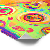 ハッファンキーピーベビーチキンファーム動物子供部屋アート ポスター (角)