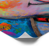 ハッファンキープピグレットファーム動物ポートレートアート ポスター (角)