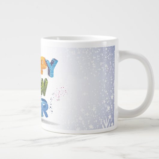 ハッファンシープニューイヤー文字専門マグカップ ジャンボコーヒーマグカップ (右)