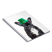 ハッフランスのト・パトリックの日と可愛いブルドッグ ノートブック (右側)