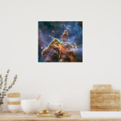 ハッブルが「神秘的な山」の景色を捉える ポスター (キッチン)