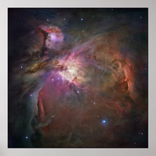 ハッブルのオリオン星雲60x60の最前線 ポスター
