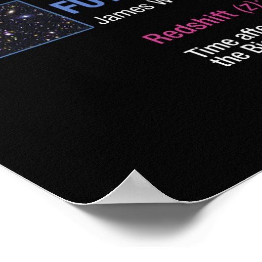 ハッブル宇宙望遠鏡が宇宙初期を探査 ポスター (角)