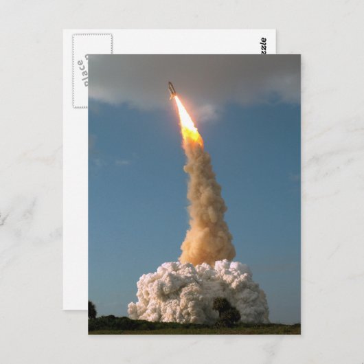 ハッブル宇宙望遠鏡でNASAを離陸 ポストカード (正面/裏面)