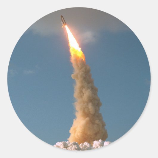 ハッブル宇宙望遠鏡でNASAを離陸 ラウンドシール (正面)