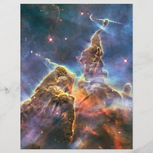 ハッブル宇宙望遠鏡によるカリーナ星雲 チラシ (正面)