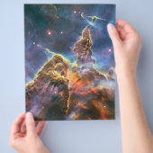 ハッブル宇宙望遠鏡によるカリーナ星雲 チラシ (手)