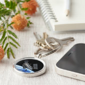 ハッブル宇宙望遠鏡の地球軌道NASAの写真 キーホルダー (側面)