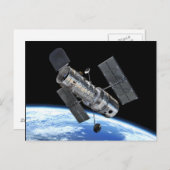 ハッブル宇宙望遠鏡の地球軌道NASAの写真 ポストカード (正面/裏面)