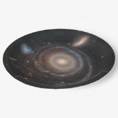 ハッブル宇宙望遠鏡ブルズアイ銀河系 ペーパープレート (アングル)