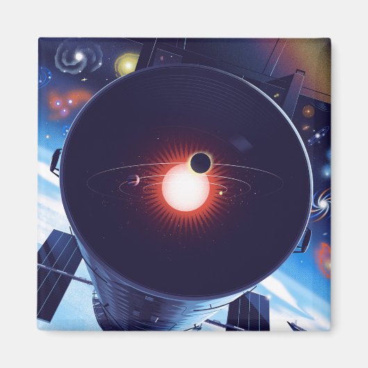 ハッブル宇宙望遠鏡ポスター。 マグネット (正面)