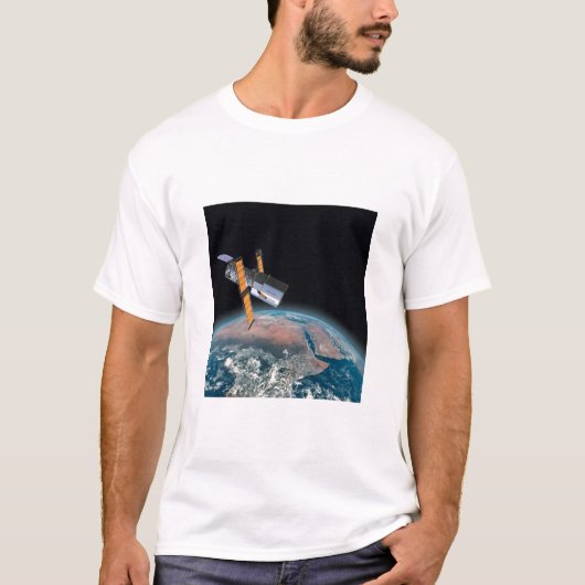 ハッブル宇宙望遠鏡メンズ天文学のTシャツ Tシャツ (正面)