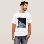 ハッブル宇宙望遠鏡メンズ天文学のTシャツ Tシャツ (正面フル)