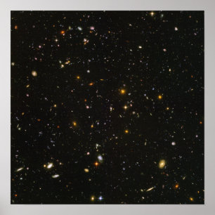 ハッブル宇宙望遠鏡場の銀河系 ポスター