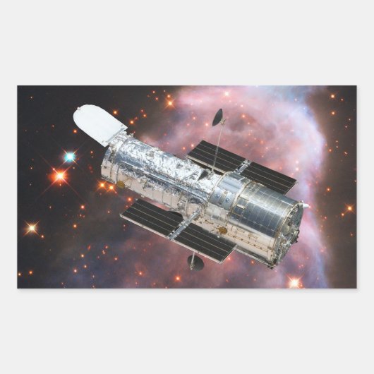 ハッブル宇宙望遠鏡 長方形シール (正面)
