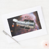 ハッブル宇宙望遠鏡 長方形シール (封筒)