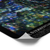 ハッブル星空の夜（29.3x24インチ） ポスター (角)