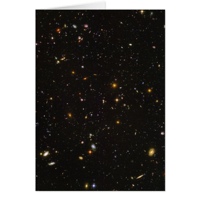 ハッブル超深い分野の宇宙のイメージ (正面)