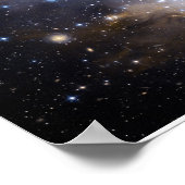 ハッブル近くの乳児星を観察銀河系 ポスター (角)