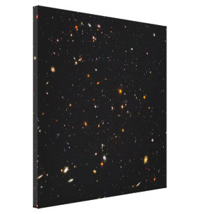 ハッブル10,000の銀河系の超深い分野の眺め キャンバスプリント