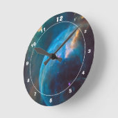 ハッブル&バブルネブラ – 宇宙空間（時計） ラウンド壁時計 (傾斜)