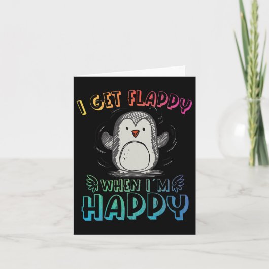 ハップの時にペンギンを刺激する自閉症 カード (正面)