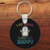 ハップの時にペンギンを刺激する自閉症 キーホルダー (正面)