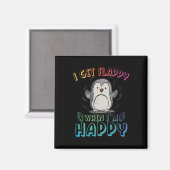 ハップの時にペンギンを刺激する自閉症 マグネット (正面/裏面)