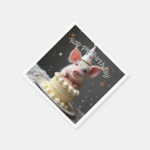 ハップピグ誕生日 スタンダードカクテルナプキン (角)