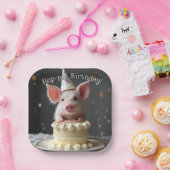 ハップピグ誕生日 ペーパープレート (パーティー)