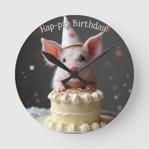 ハップピグ誕生日 ラウンド壁時計