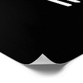 ハップピーおもしろいハッピーピープンダークBG ポスター (角)