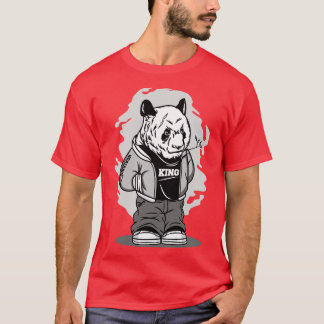ハップホップパンダ漫画 Tシャツ