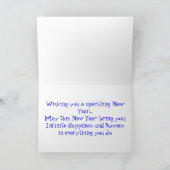 ハッポップ・アートのプカラフル・ホリデー・グリーティング・カード シーズンカード (内部)