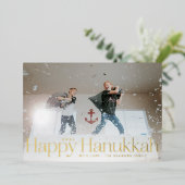 ハッミニマルプハヌッカホリデーフォトゴールドフォイル 箔シーズンカード (立ち正面)