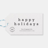 ハッミニマルプホリデーズタイプクリスマスカスタムロゴ ギフトタグ (裏面横)