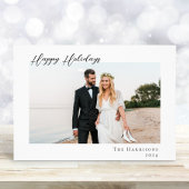 ハッミニマルプモダン・ホリデー写真クリスマス シーズンカード