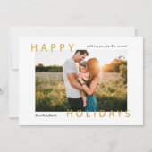 ハッミニマルプモダン・ホリデー写真 シーズンカード (正面)