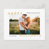 ハッミニマルプモダン・ホリデー写真 シーズンポストカード (正面)