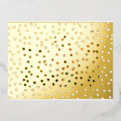 ハッミニマルプモダン・ホリデー写真 箔シーズンポストカード (正面)