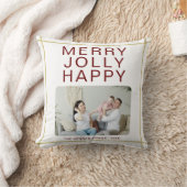 ハッメリーすてきピーカスタム家族フォトホリデー クッション (ブランケット)