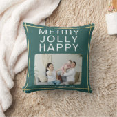 ハッメリーすてきプカスタム写真グリーン クッション (ブランケット)